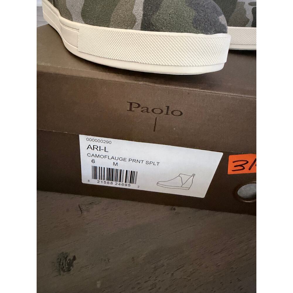 New linea Paolo Ari camo wedge sneakers sz 6 - Picture 4 of 6